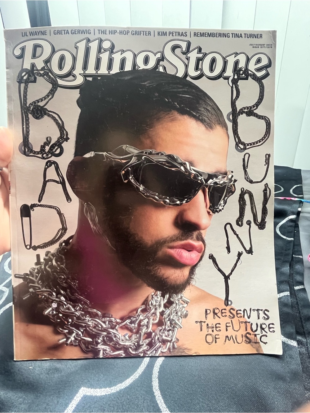 July/August 2023 collector's cover of Rolling Stone featuring Bad Bunny.